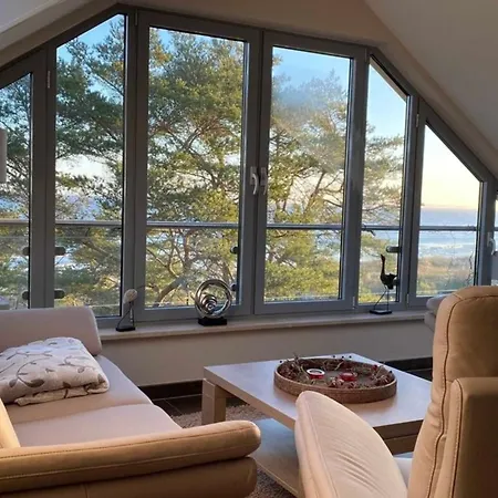 شقة Strandhaus Aurell, Whg 16 Meerblick هيرينجسدورف