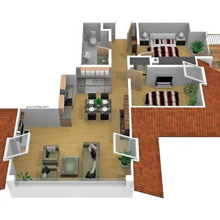 Strandhaus Aurell, Whg 16 Meerblick شقة